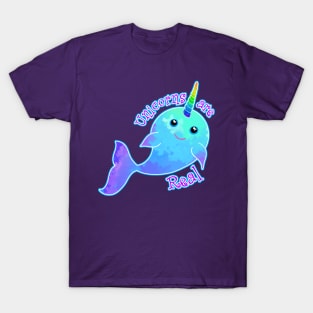 Unicorns are real Narwal Art T-Shirt